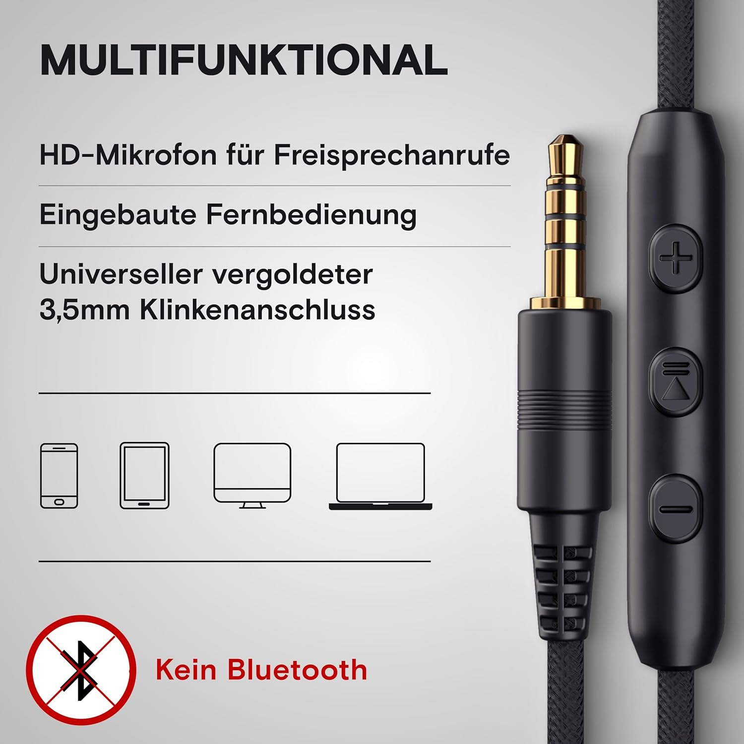 Thumbnail 4 de ARTIX CL750 Premium Wired On-Ear Kopfhörer mit Mikrofon – Noise Isolating, faltbar, 3,5 mm Klinke