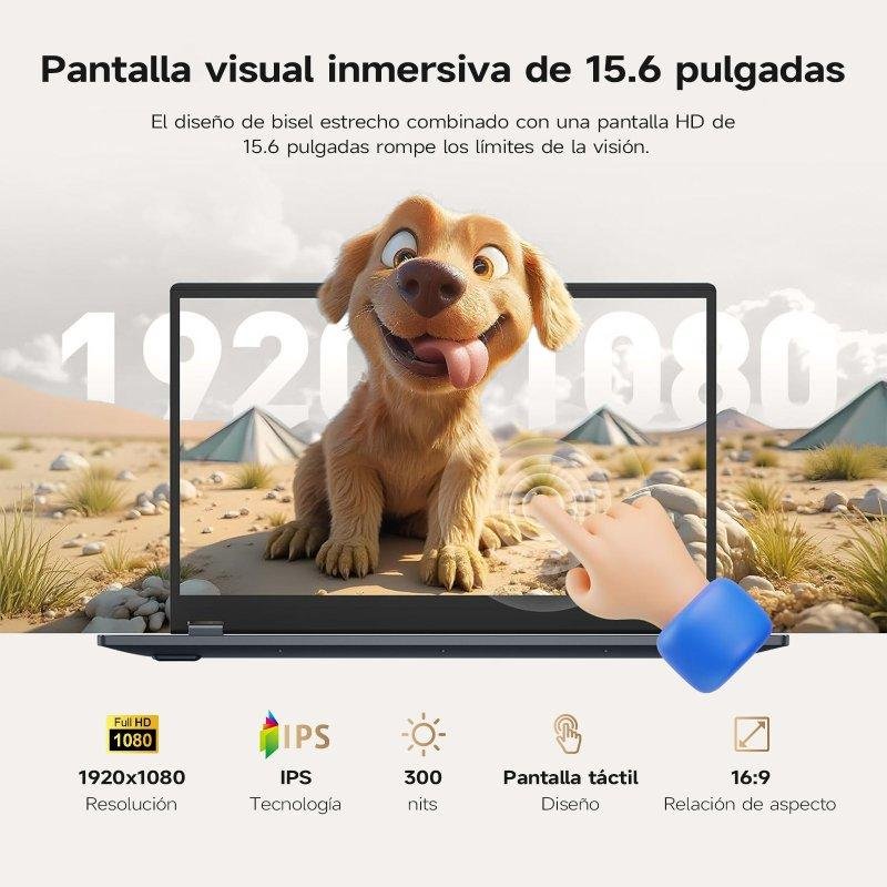 Detalle de Vanwin UL1561 15,6" Ryzen 5 7430U, 16GB RAM, 512GB SSD, Radeon Vega 7, Windows 11 Pro