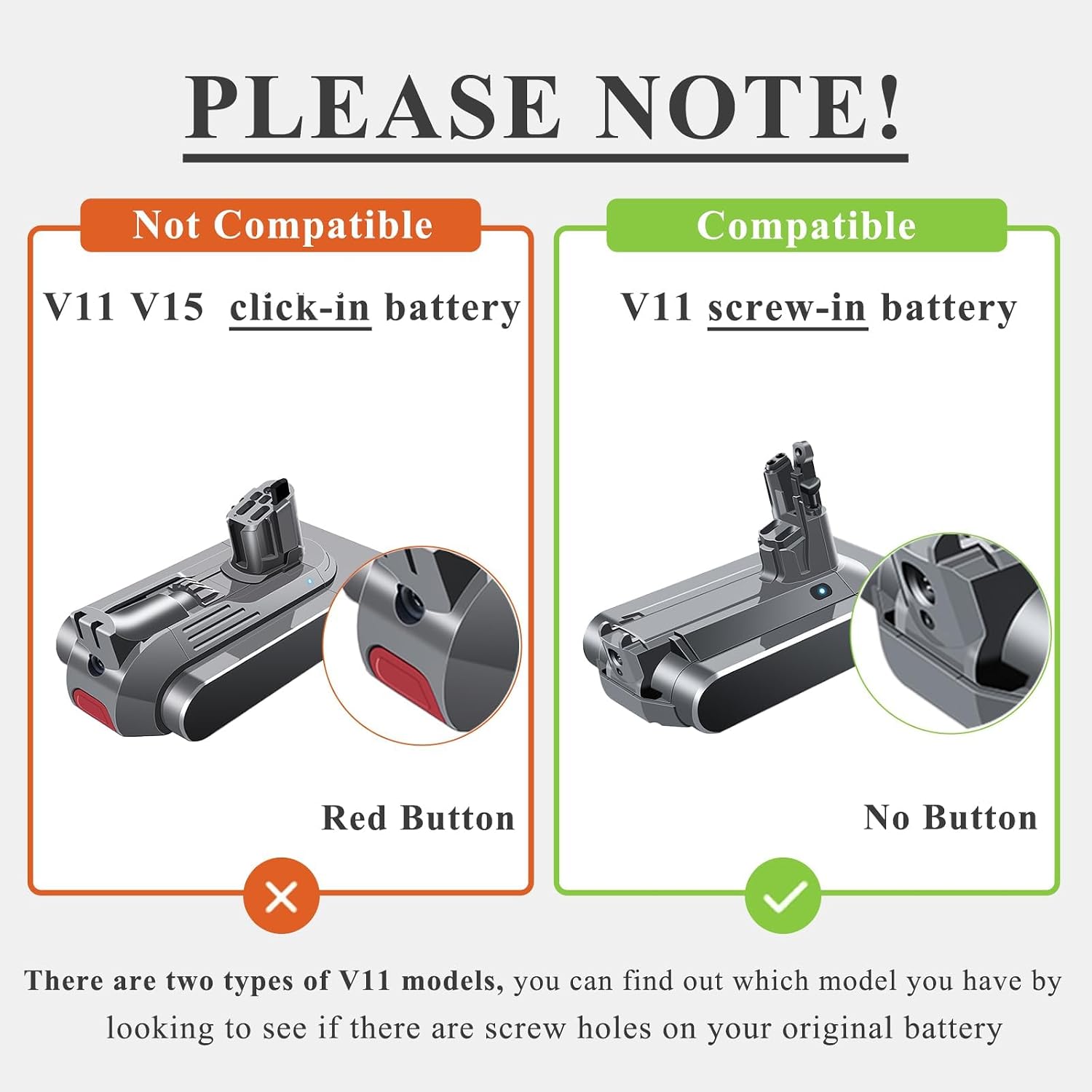 Thumbnail 2 de BOTKK KB440-03H V11 SV14 Screw-In Vacuum Battery, 10,000mAh