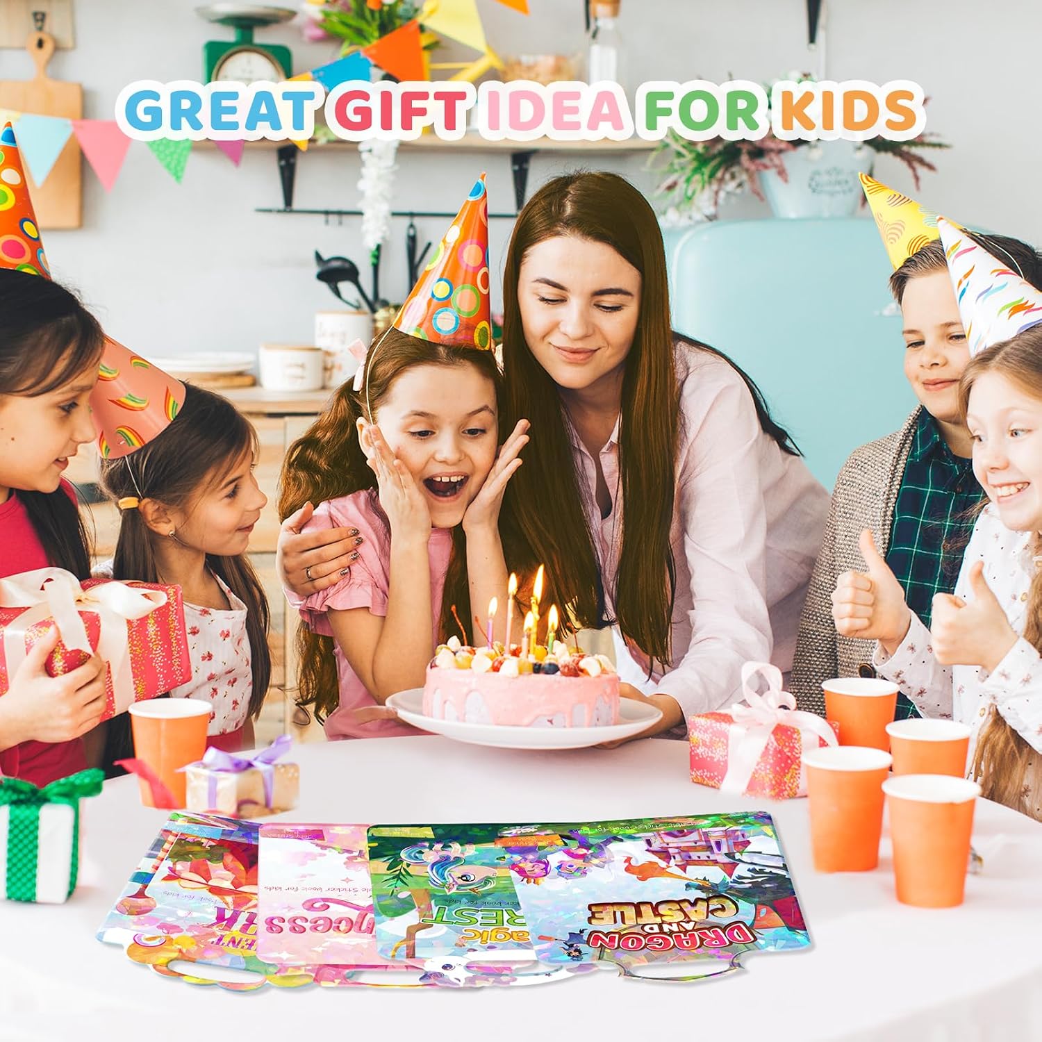 Thumbnail 6 de GUYUCOM Adesivi per bambini dai 2 anni: set di 4 confezioni riutilizzabili, impermeabili