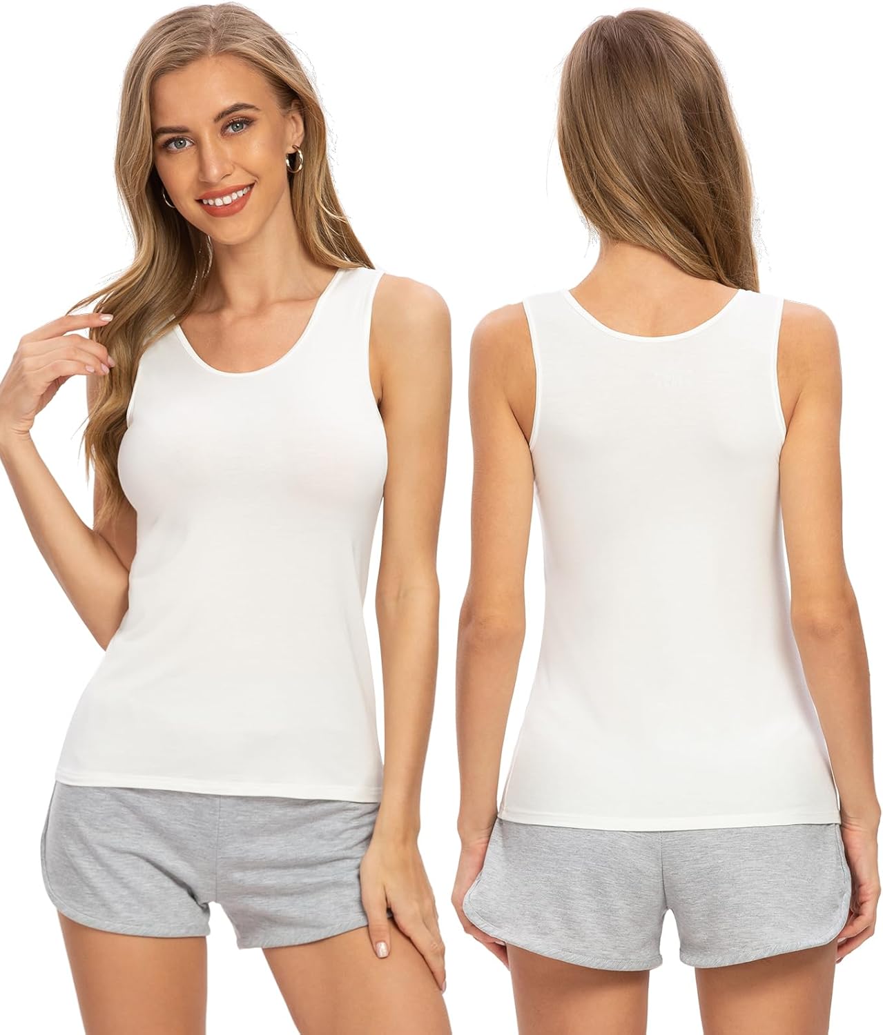 Thumbnail 2 de Air Curvey 4 Pack Tank Top 95% Modal