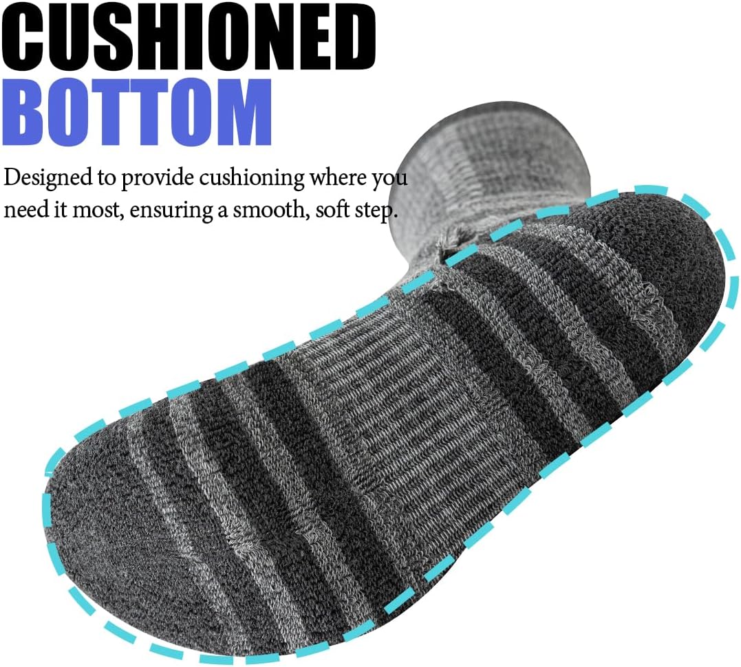 Thumbnail 2 de JOYNÉE 8 Pairs Men's Crew Athletic Cushioned Socks for Sports and Gym