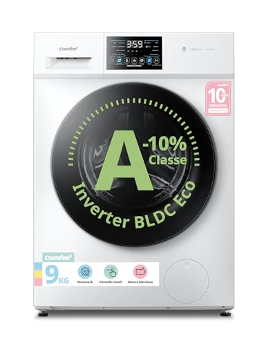 Imagen de COMFEE' Lavatrice 9 kg A-10% con Motore Inverter Silenzioso – igiene e risparmio energetico en OfertitasTOP