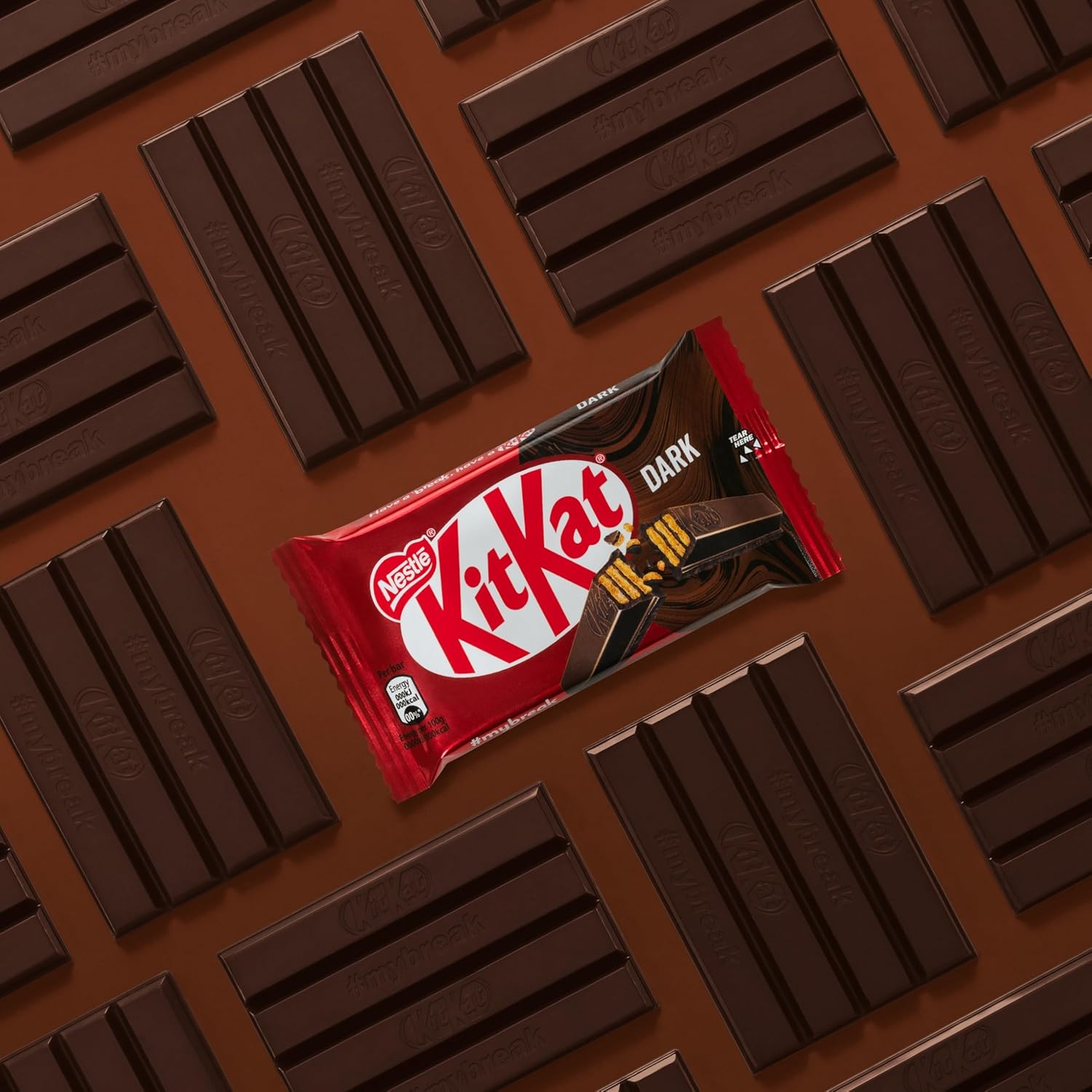 Thumbnail 5 de KITKAT Dark Wafer: 24 snack di wafer croccante ricoperti di cioccolato fondente (996 g) per appassionati del cacao