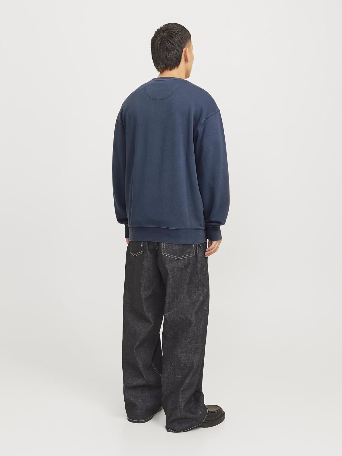 Detalle 2 de JACK & JONES Jjebasic felpa basic da uomo con scollo a giro