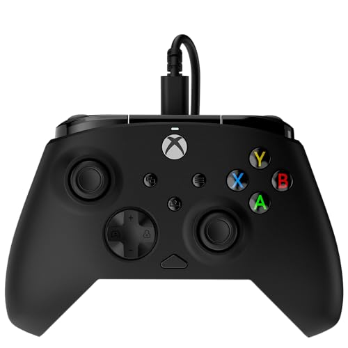Detalle de Turtle Beach Rematch Core Black Wired Gaming Controller with Audio Controls – Hall-Effect Sticks, Rumble Motors, Xbox & PC licensed