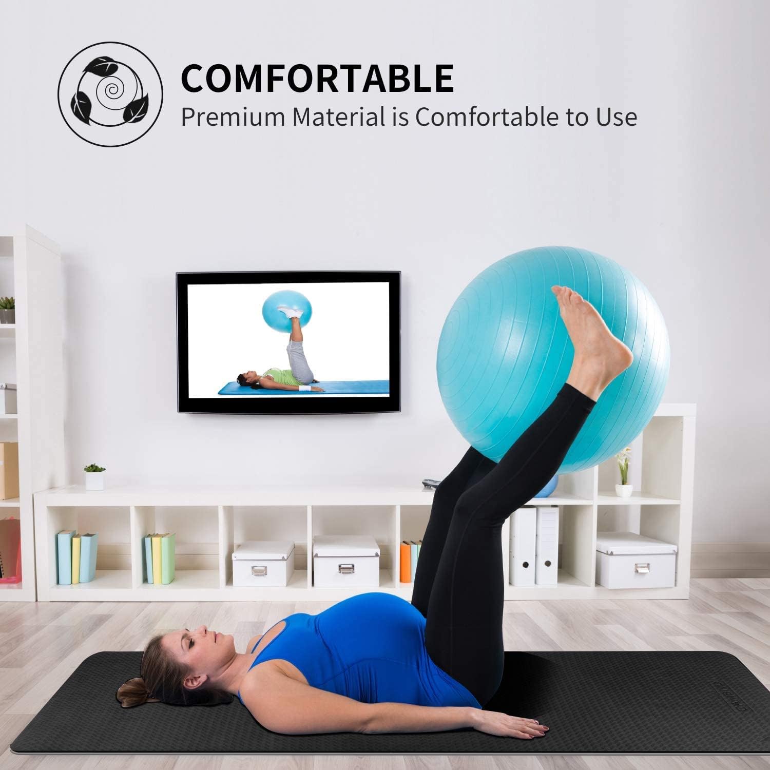 Thumbnail 5 de CAMBIVO Yoga Matte Extra Lang 213 x 81 cm