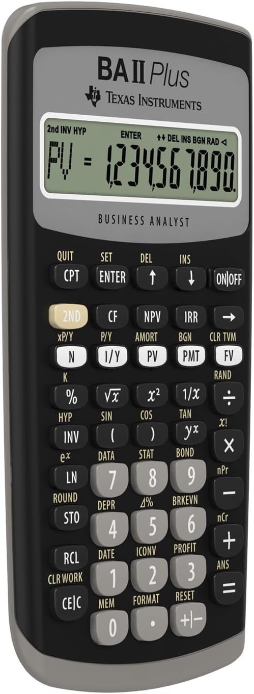 Thumbnail 2 de Texas Instruments TI-BA II Plus – Calcolatrice finanziaria VE=1