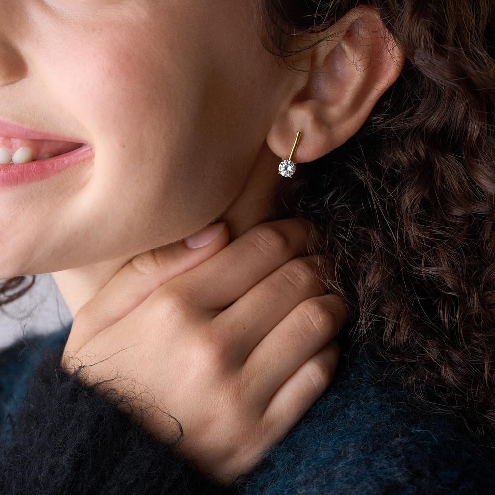 Thumbnail 1 de Fossil orecchini da donna in acciaio inossidabile tonalità oro con chiusura a perno
