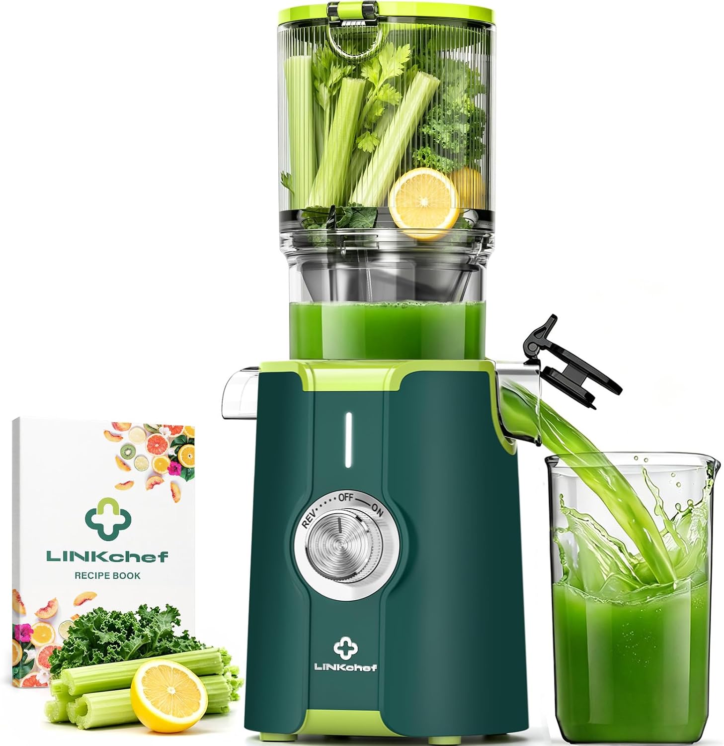 Detalle de LINKChef Slow juicer sapcentrifuge, 200 W, 1,2 liter, BPA-vrij