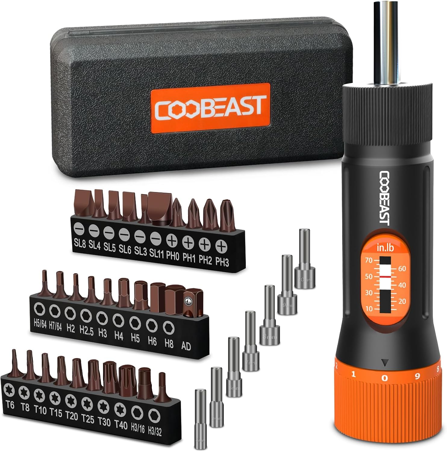 Detalle de Coobeast Torque Screwdriver Set, 38-Piece
