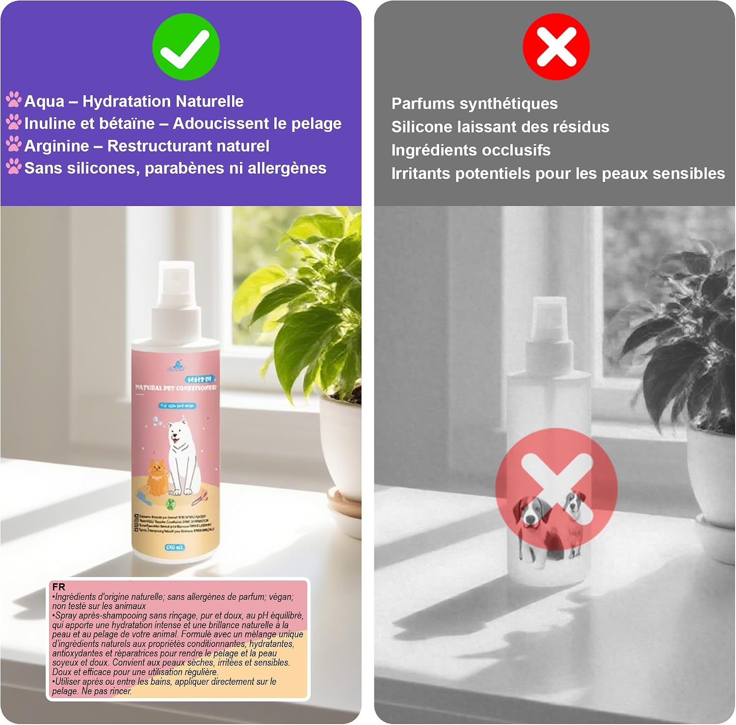 Detalle de Aspand Spray démêlant 200ml 🐾