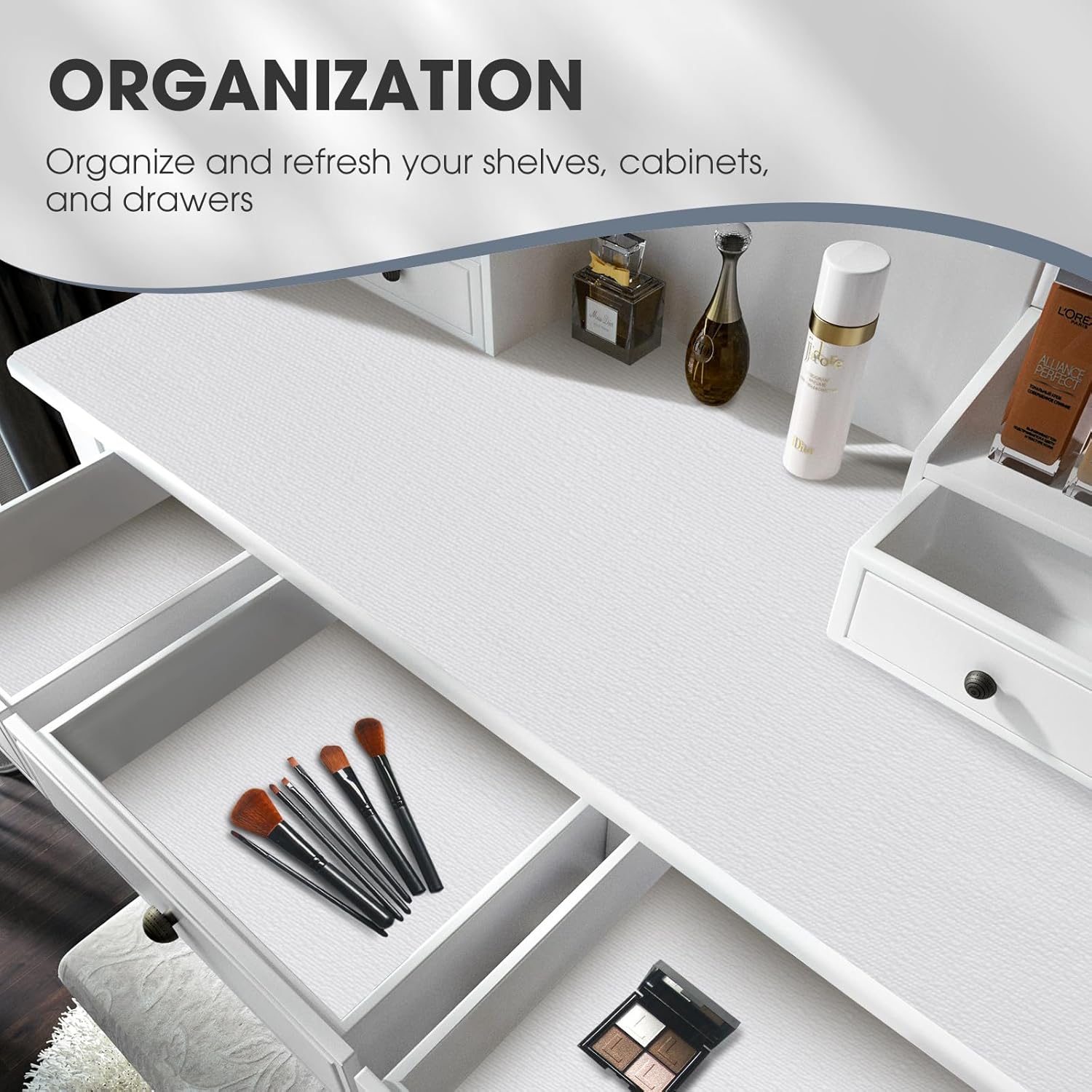 Thumbnail 6 de ALIUNI Drawer and Shelf Liner 12 in waterproof mat
