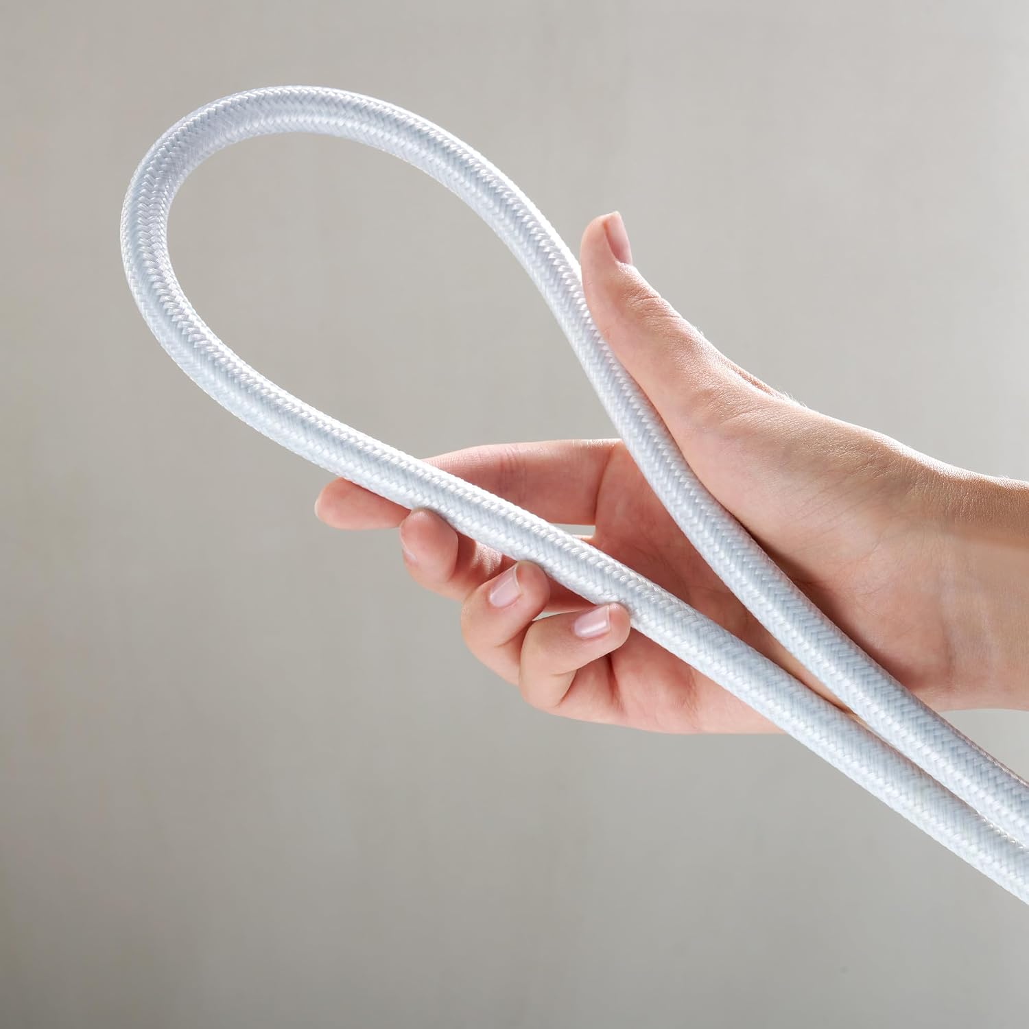 Thumbnail 2 de hansgrohe Designflex – tekstylny wąż prysznicowy 2 m, biały matowy, z ochroną przed załamaniem