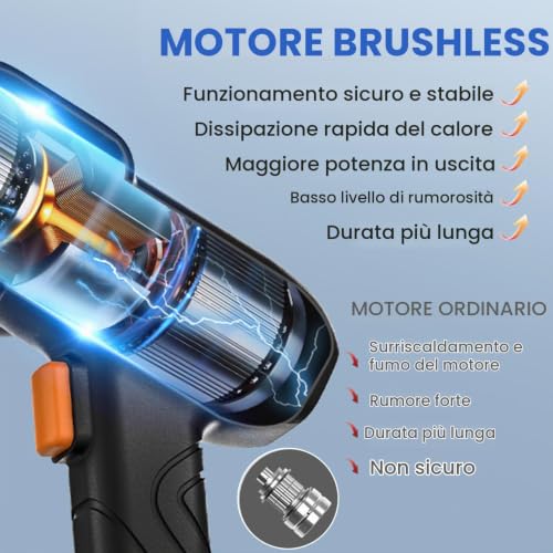 Thumbnail 7 de Idropulitrice a Batteria Purova 60 Bar, 21V, 4,0 Ah – kit completo