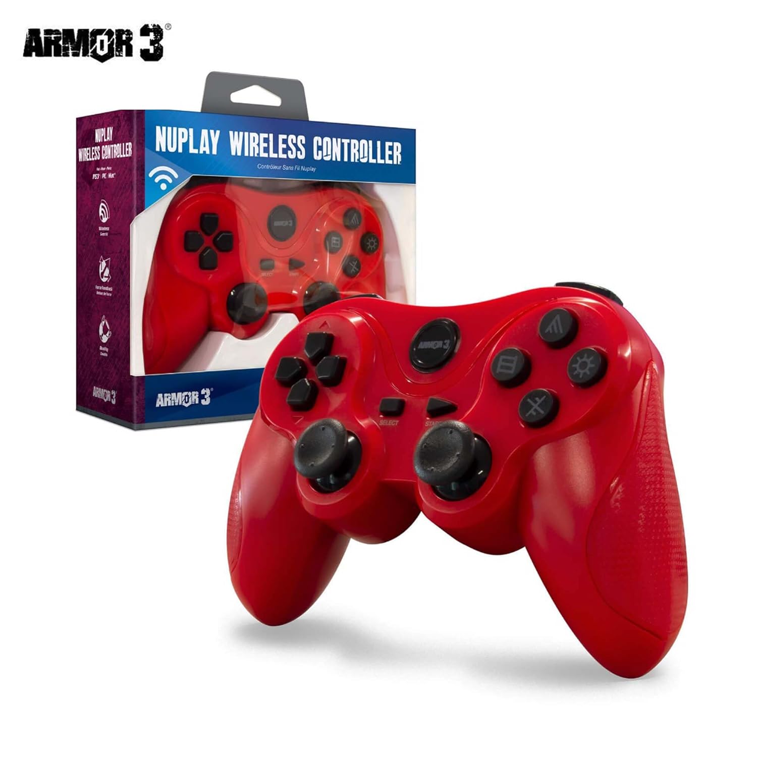 Thumbnail 6 de Armor3 Nuplay Wireless Game Controller for PS3 — Pink