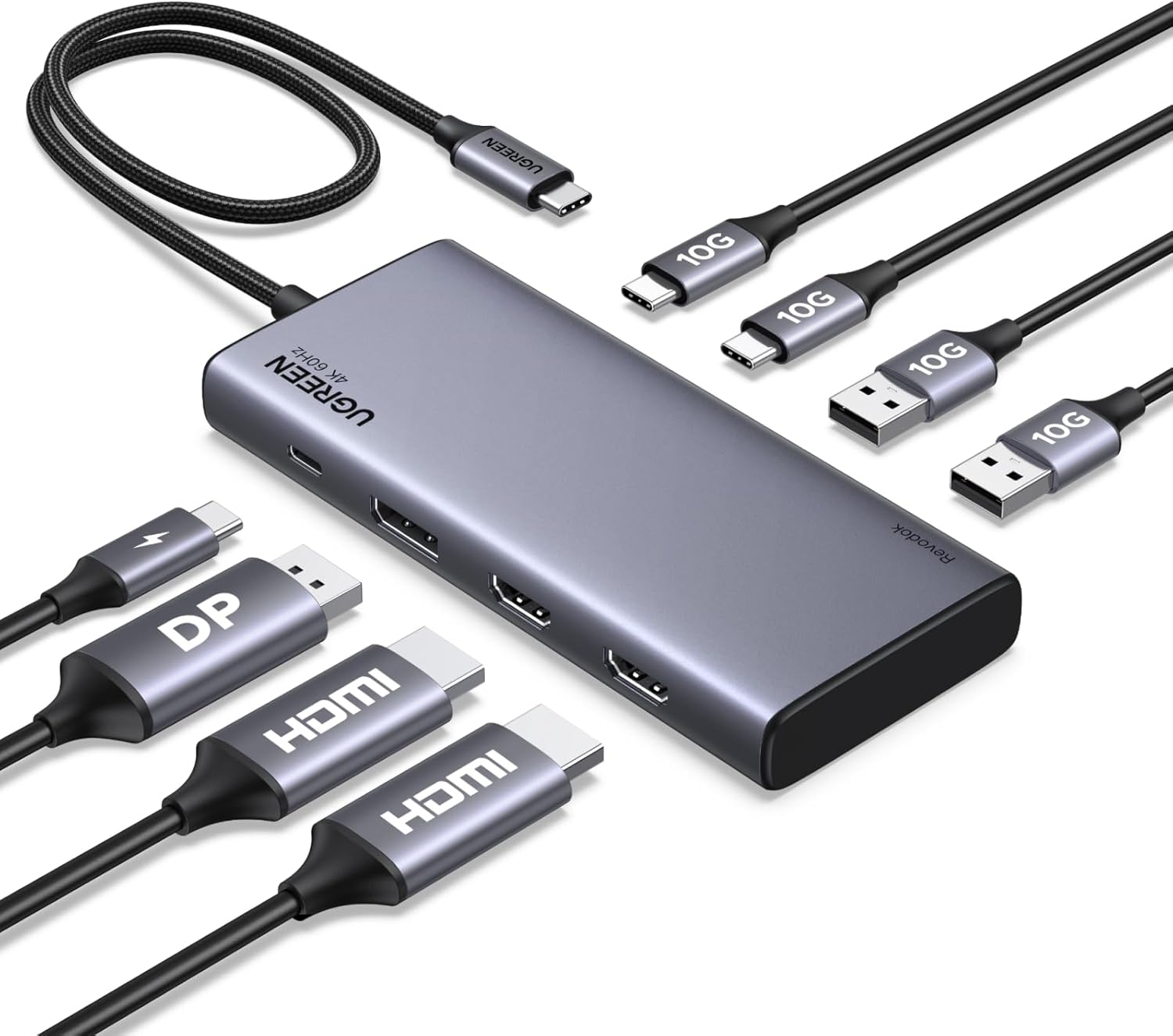 Detalle de UGREEN Revodok Pro Triple Display Dock