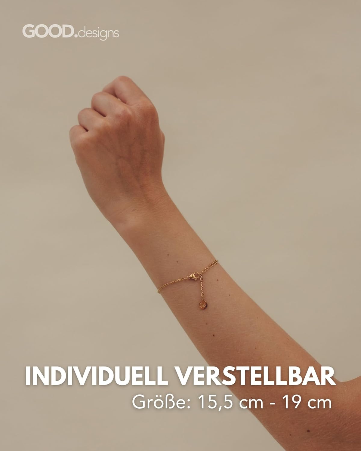 Thumbnail 3 de GD GOOD.designs Armkette mit Initialen in Gold (18k Echtgold beschichtet) aus 316L Edelstahl