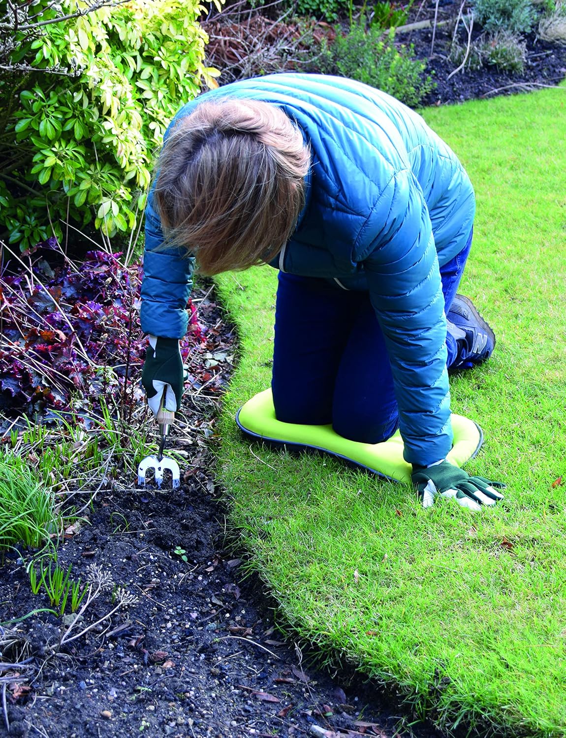 Thumbnail 4 de Spear & Jackson KNEELER382KEW Kew Gardens Collection 5 Layer Garden Kneeling Pad, Light Green
