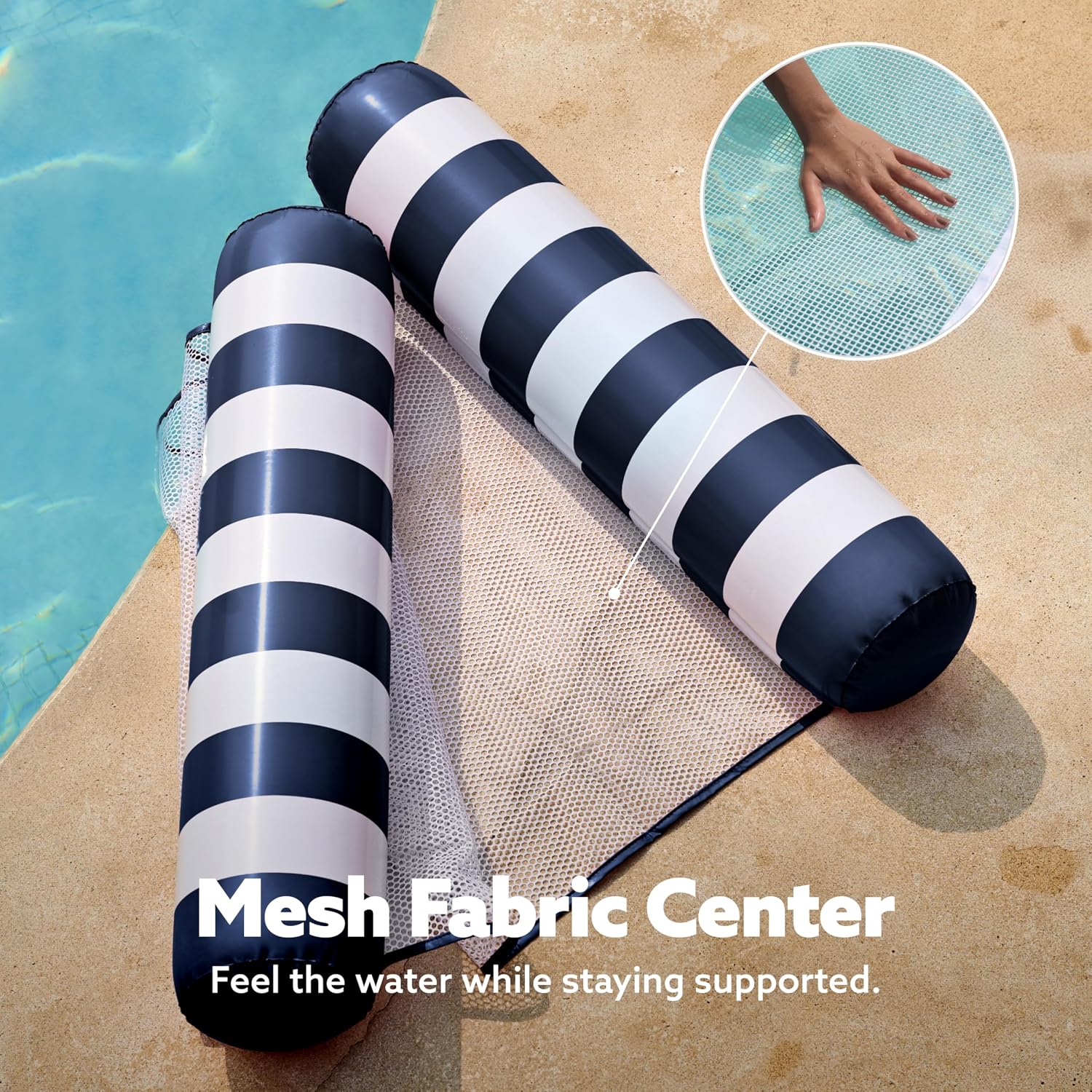 Thumbnail 6 de Sloosh 2-Packung Hängematte Pool Floats 4-in-1 – Vielseitige Aufblasbare Liege für Erwachsene