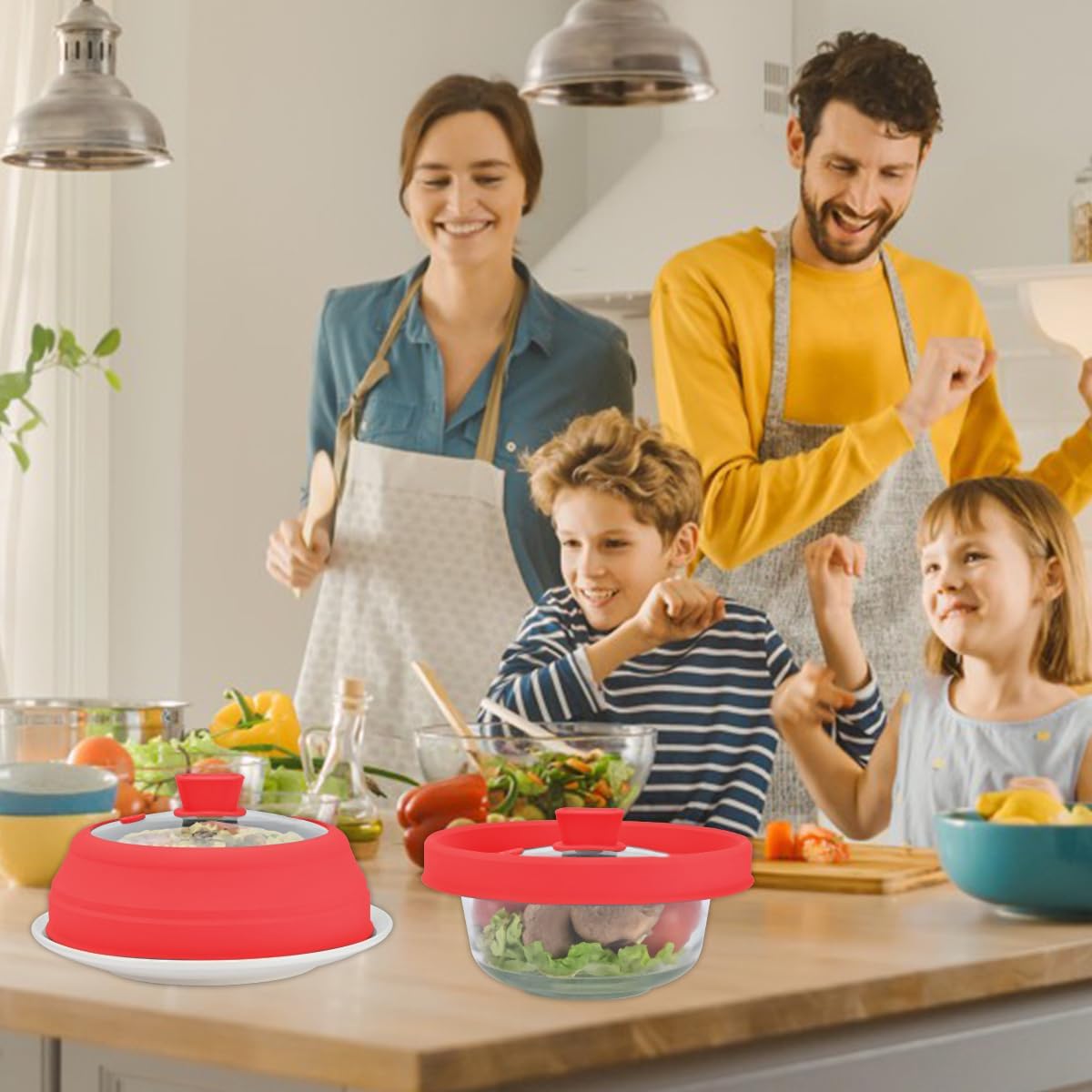 Detalle 1 de Microwave Splatter Cover, Tempered Glass