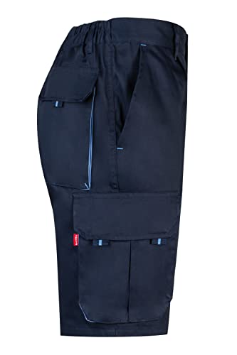 Thumbnail 5 de Bermudas Velilla 103007 Multibolsillos – Azul Navy/Celeste, Talla 58
