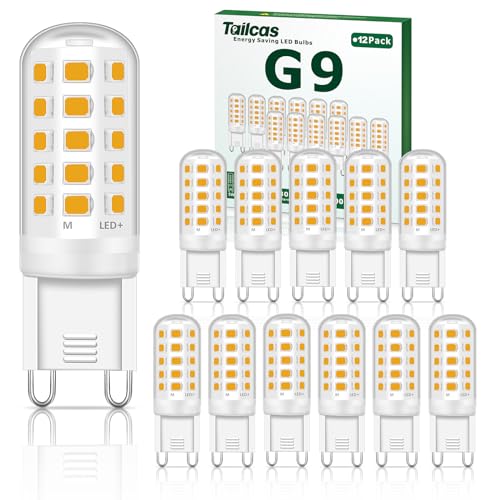 Detalle de Tailcas Ampoule LED G9 (12 pièces) 3000K – 500 lm – 5W équivalent 50W Halogène, non dimmable