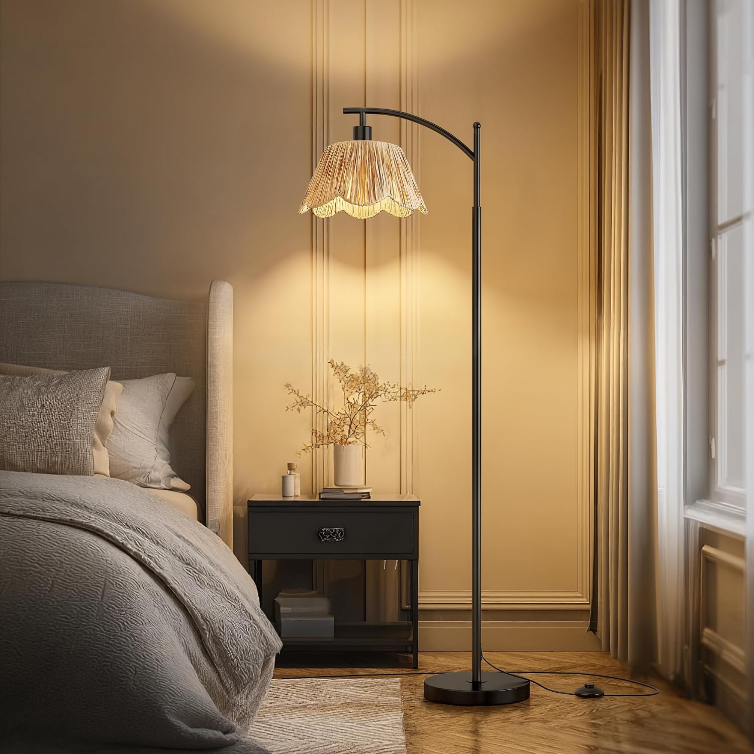 Detalle 1 de Oneach Rattan Floor Lamp