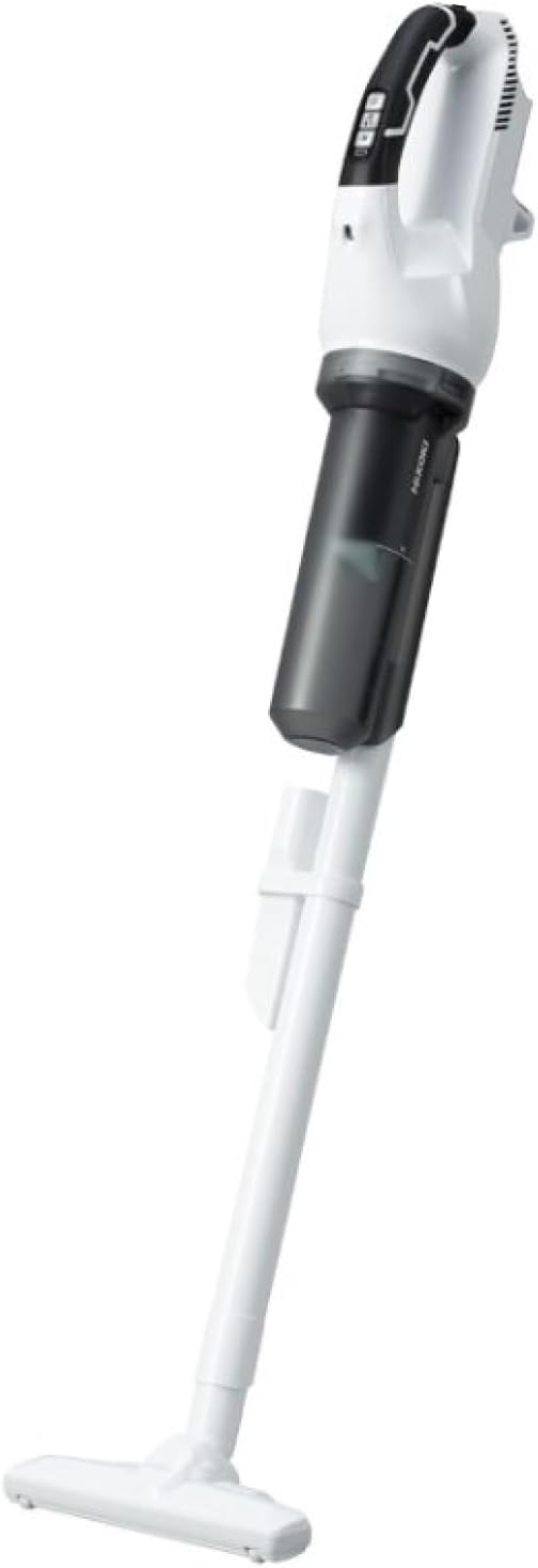 Detalle de HiKOKI R18DC(S) 18Vコードレス掃除機 1段サイクロン式・ペールホワイト・集じん容量400mL
