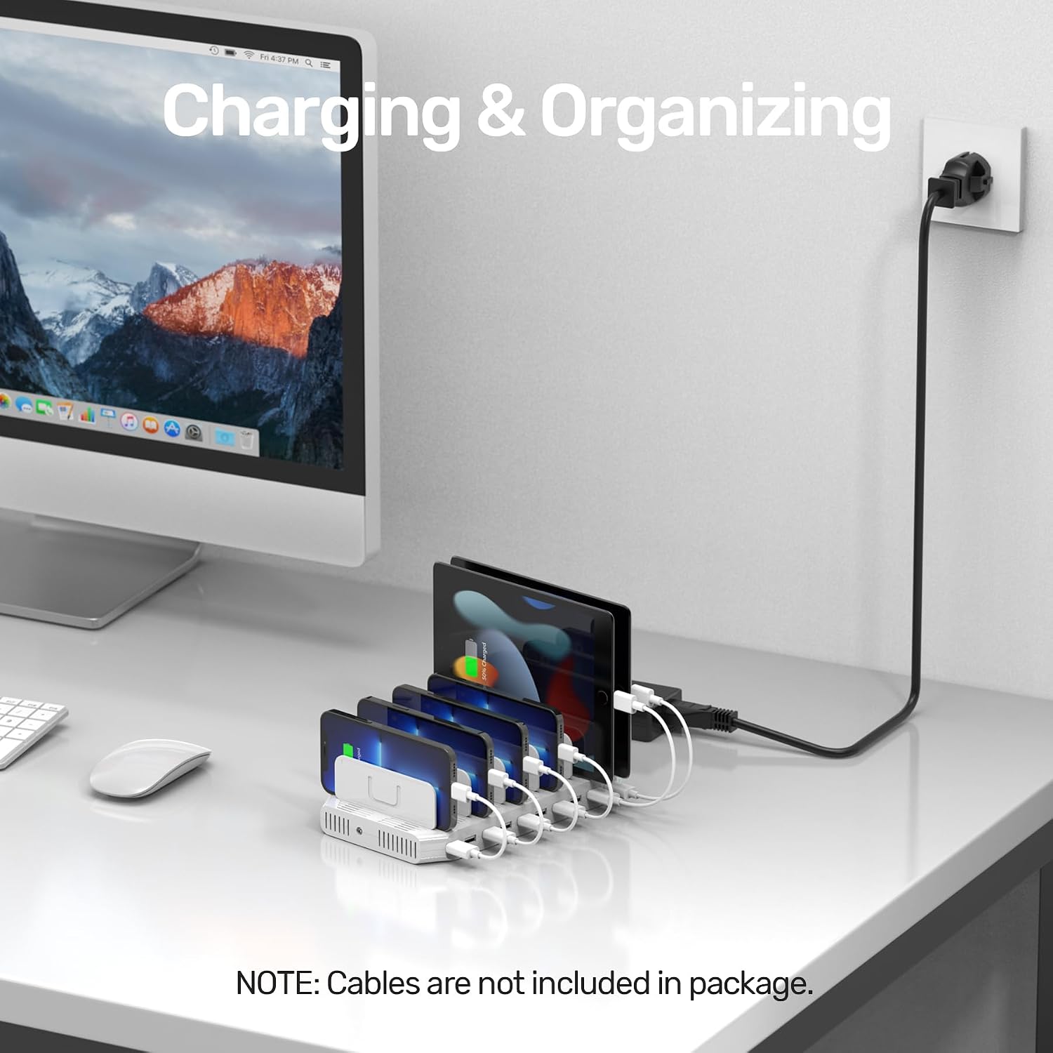 Detalle de Unitek Station de charge USB 10 ports 60W avec SmartIC