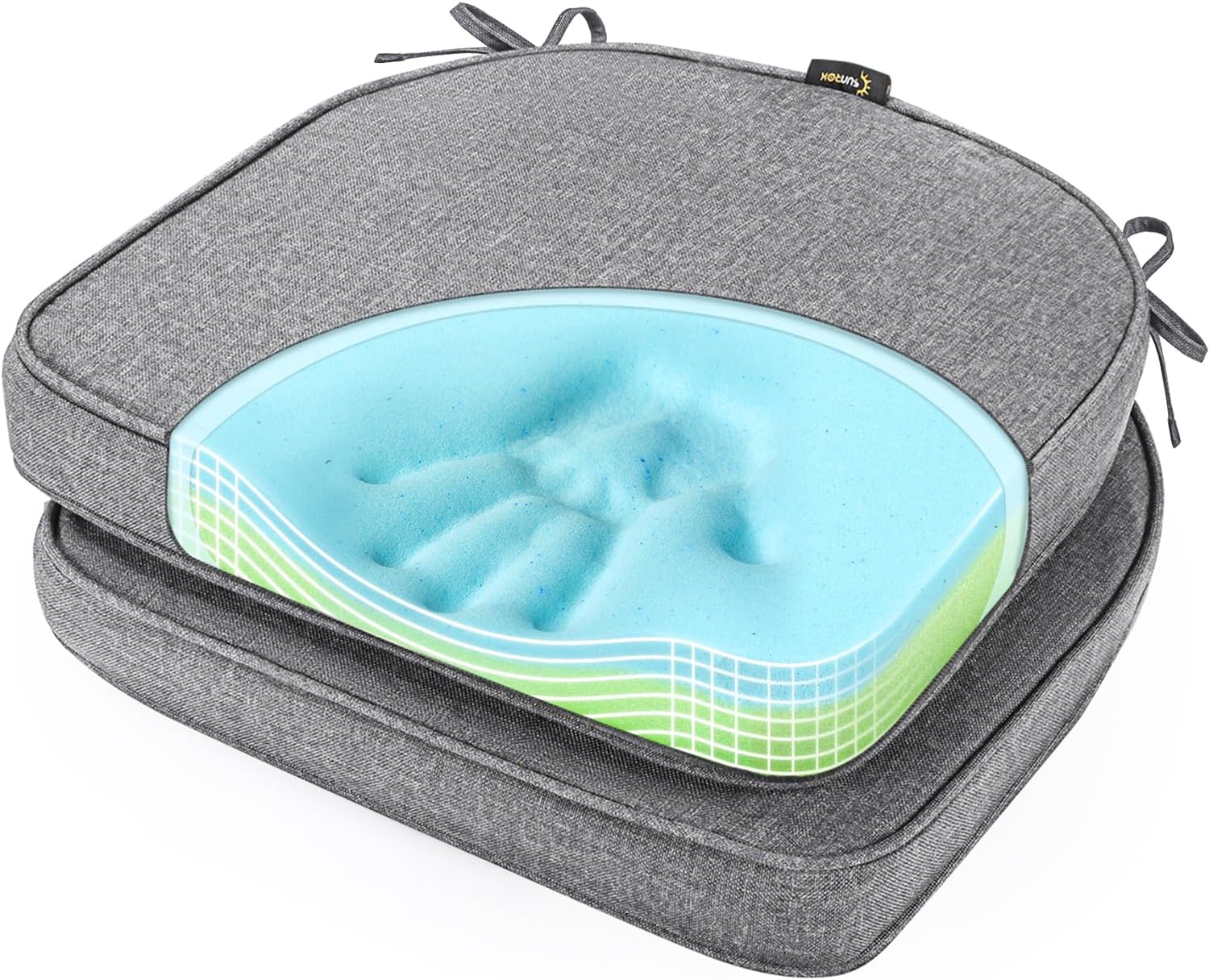SUNROX Gel Memory Foam Cushion 19x19