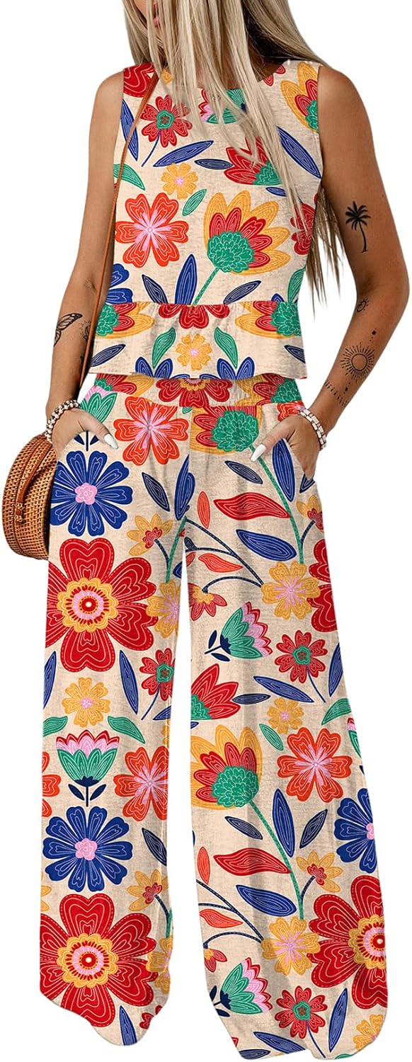 Thumbnail 6 de Dokotoo Women’s 2-Piece Sleeveless Tank Top & Wide-Leg Pants Set