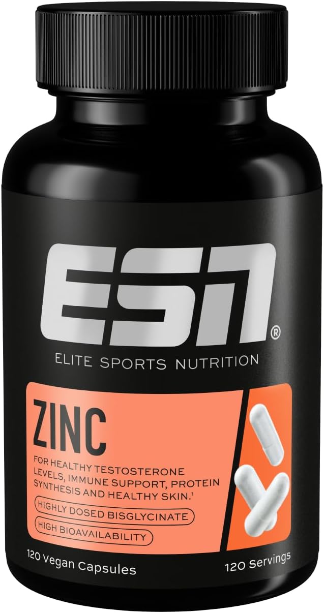 Detalle de ESN Zinc 25 mg Zinkbisglycinat – 120 Kapseln, vegan