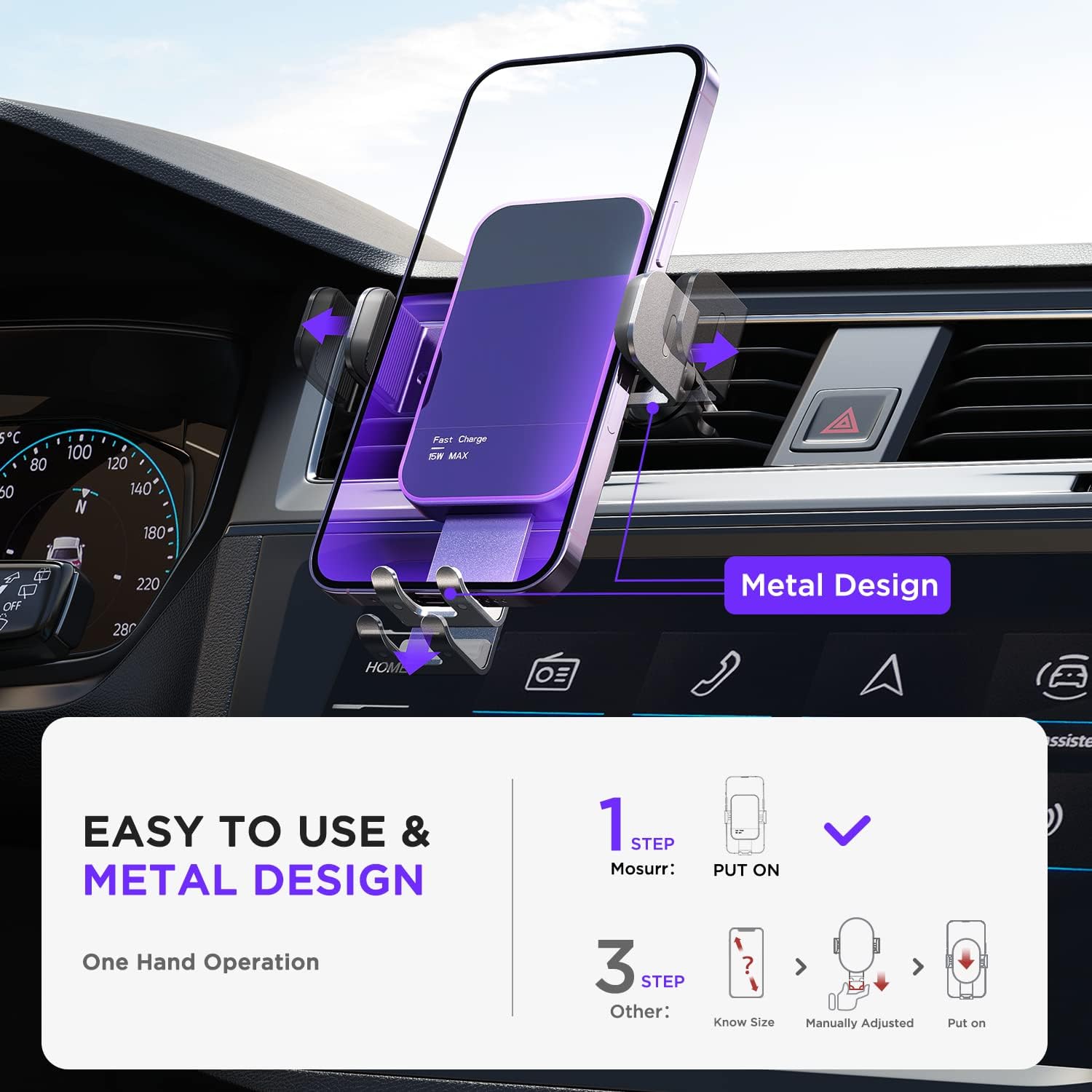 Thumbnail 4 de Mosurr 15W Wireless Car Charger