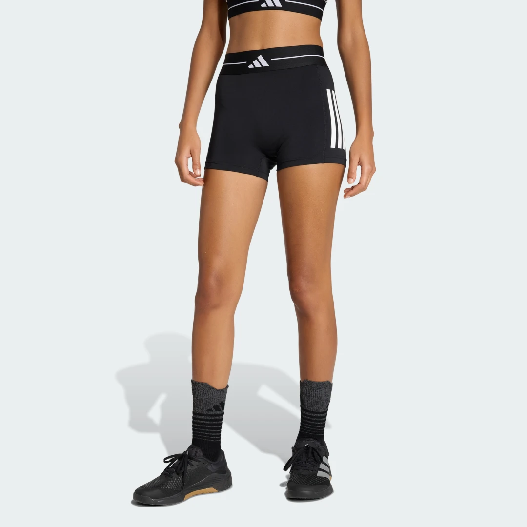 Detalle de Mallas cortas Hyperglam 3 Stripes de Adidas — Negro