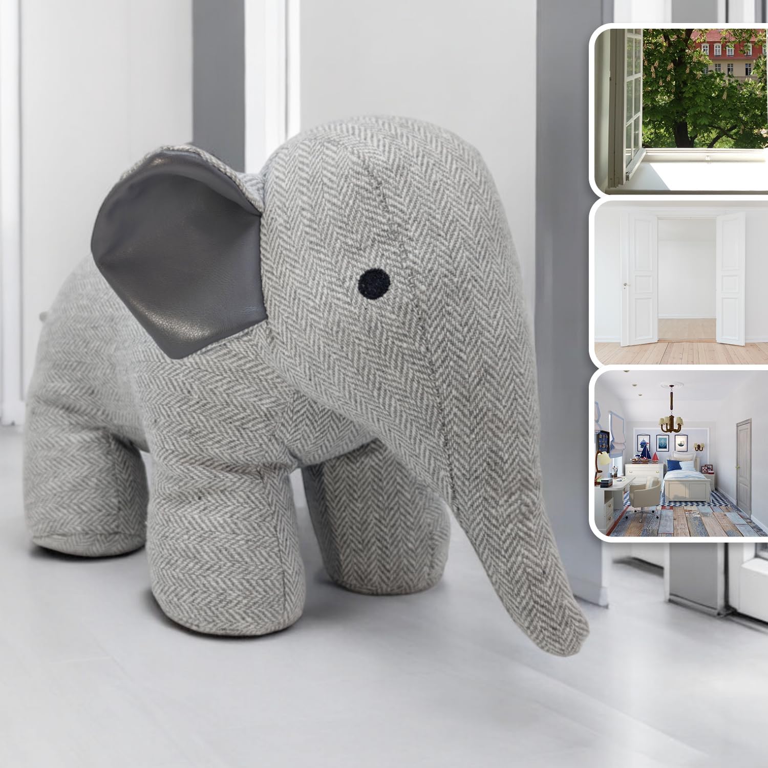 Thumbnail 1 de COM-FOUR fermaporta – supporto pesante con design a elefante, ideale per porte e finestre heavy duty