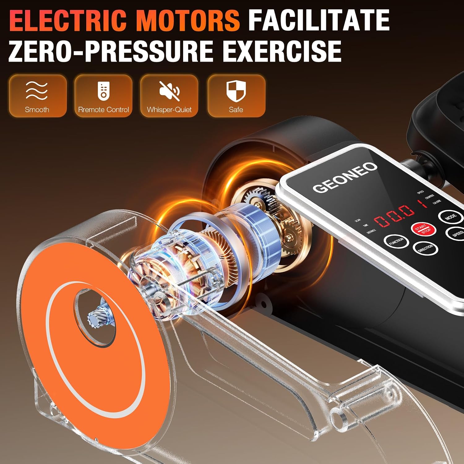 Detalle 2 de Under Desk Elliptical Machine: Quiet, Compact Seated Pedal Exerciser for Home and Office