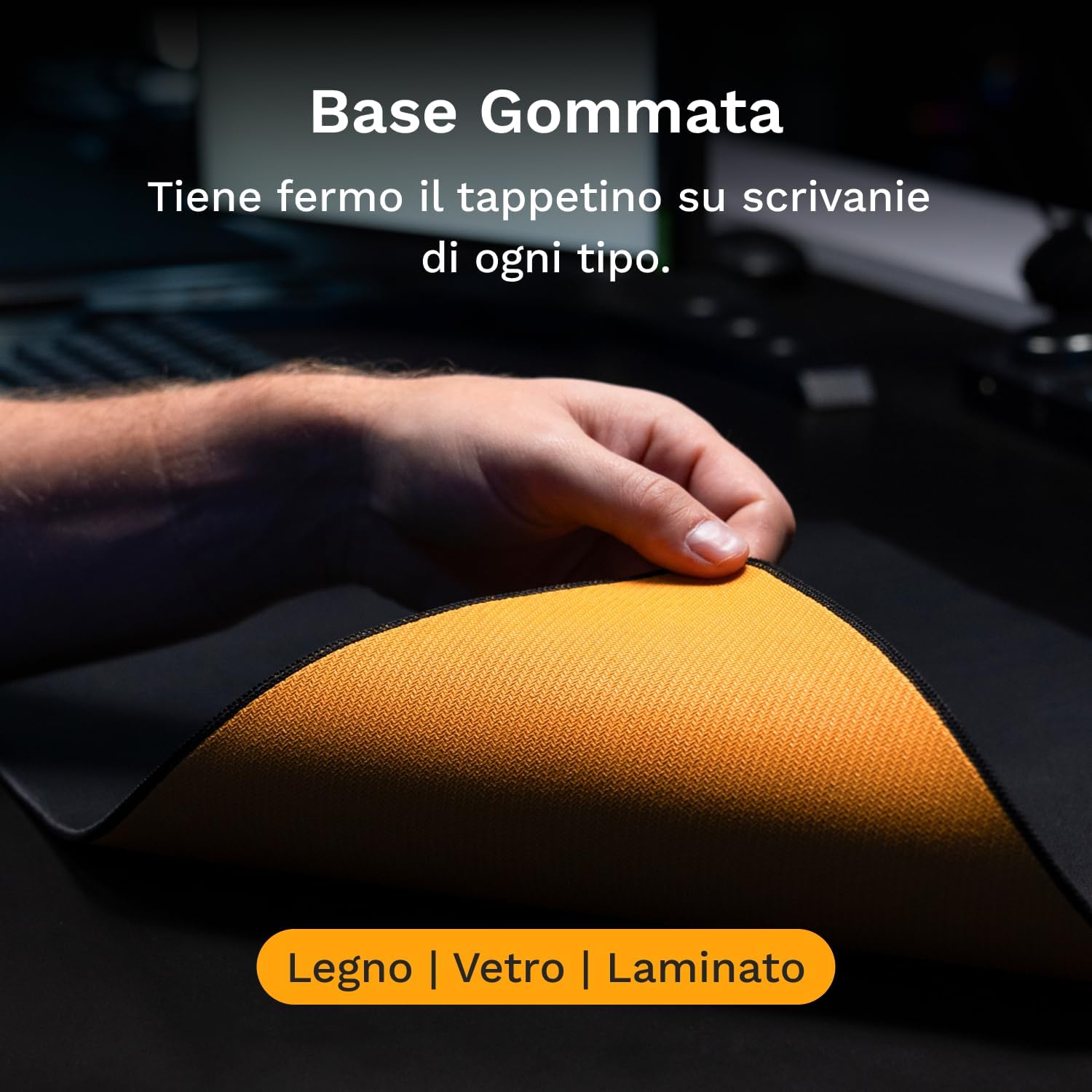 Detalle de GLORIOUS Gaming GMP 2 XXL: tappetino resistente a liquidi, superficie bilanciata per speed e controllo (915x460x3 mm)