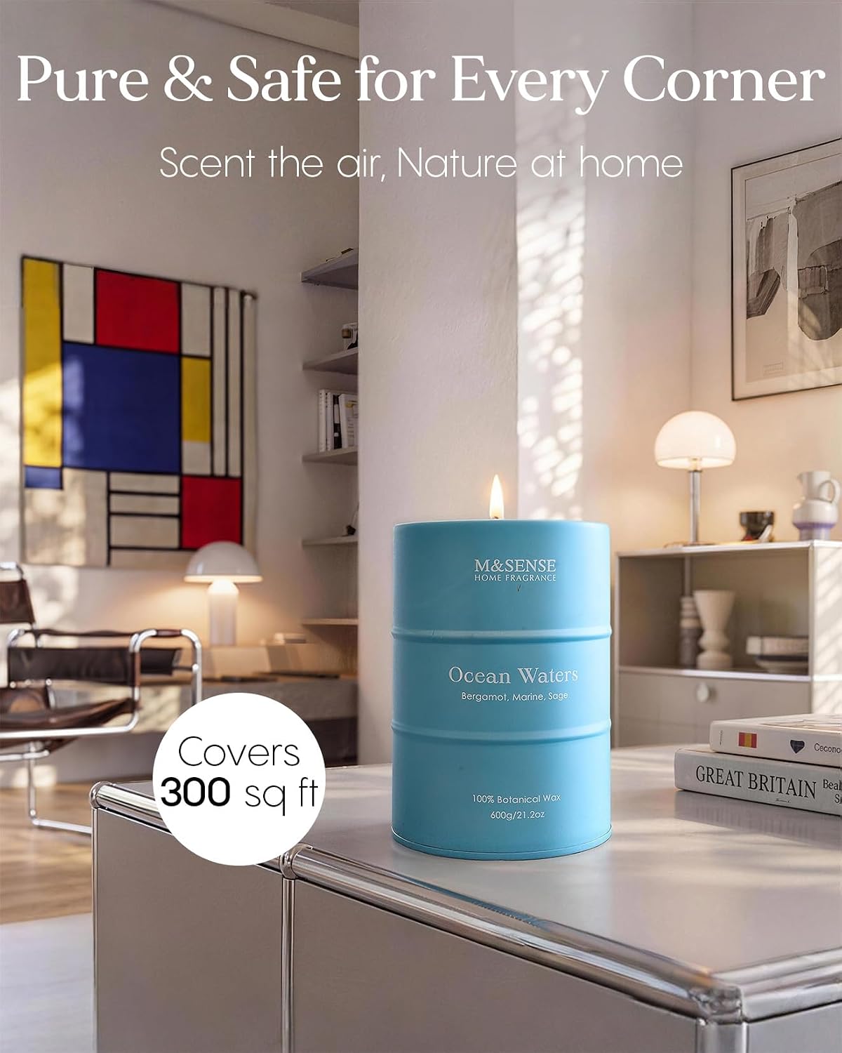 Detalle de M&SENSE Scented Candle 21.2 oz