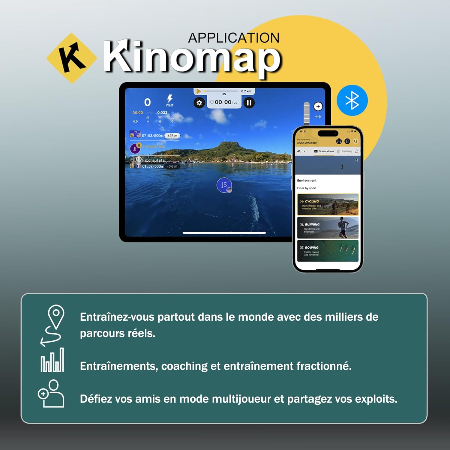 Thumbnail 3 de WENOKER magnetisches Rudergerät für Zuhause – leise unter 30 dB, 16 Widerstandsstufen, Kinomap-App