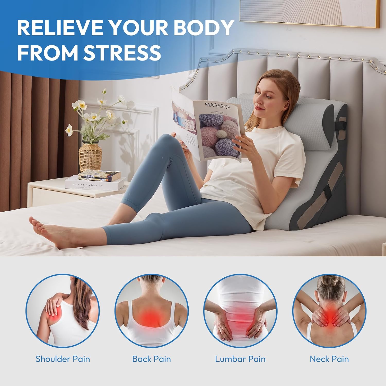 Thumbnail 6 de Ahpmeoa Wedge Pillow Set 3-Piece