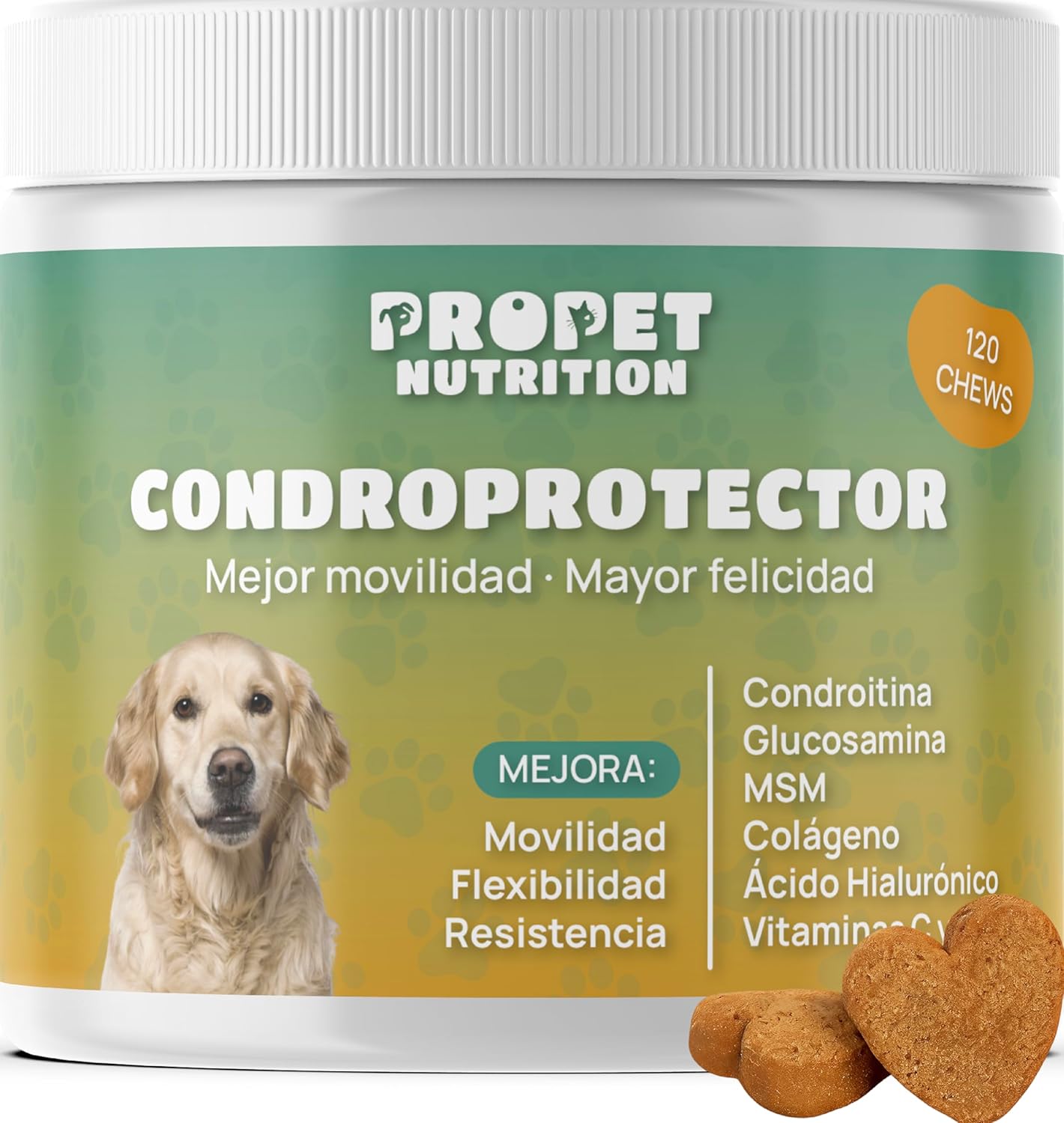 Detalle de Condroprotector Perros 120 Masticables