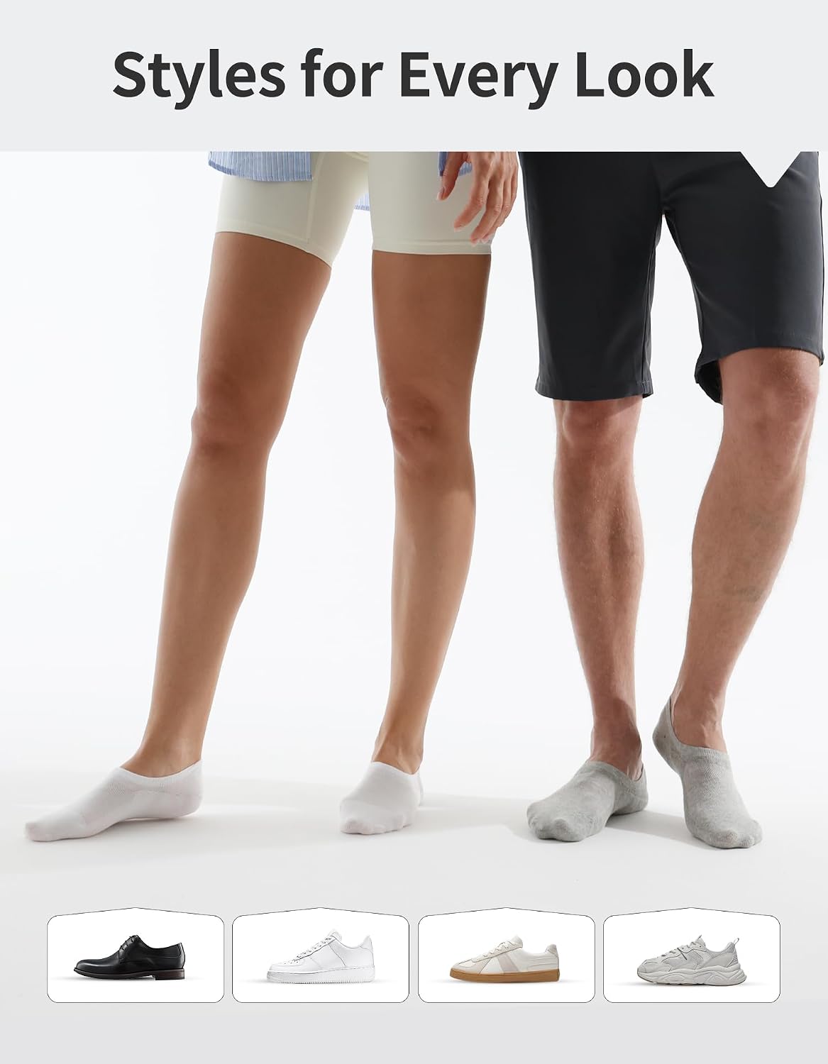 Thumbnail 6 de CLOSEMATE Trainer Invisible Ankle No Show Socks for Men & Women – 6 Pairs