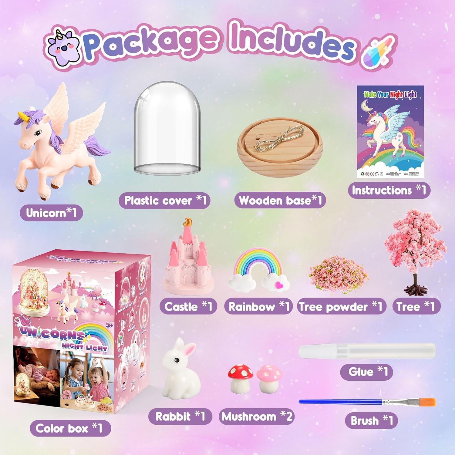 Thumbnail 4 de HappyGoLucky Unicorn Craft Kit for Ages 3-10