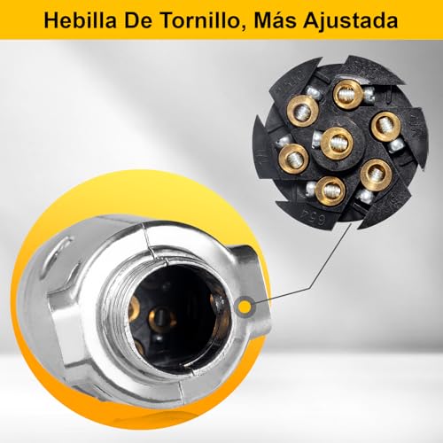 Thumbnail 6 de Spurtar Prise Remorque 7 Broches, adaptateur 12 V, 4 mâles et 3 femelles