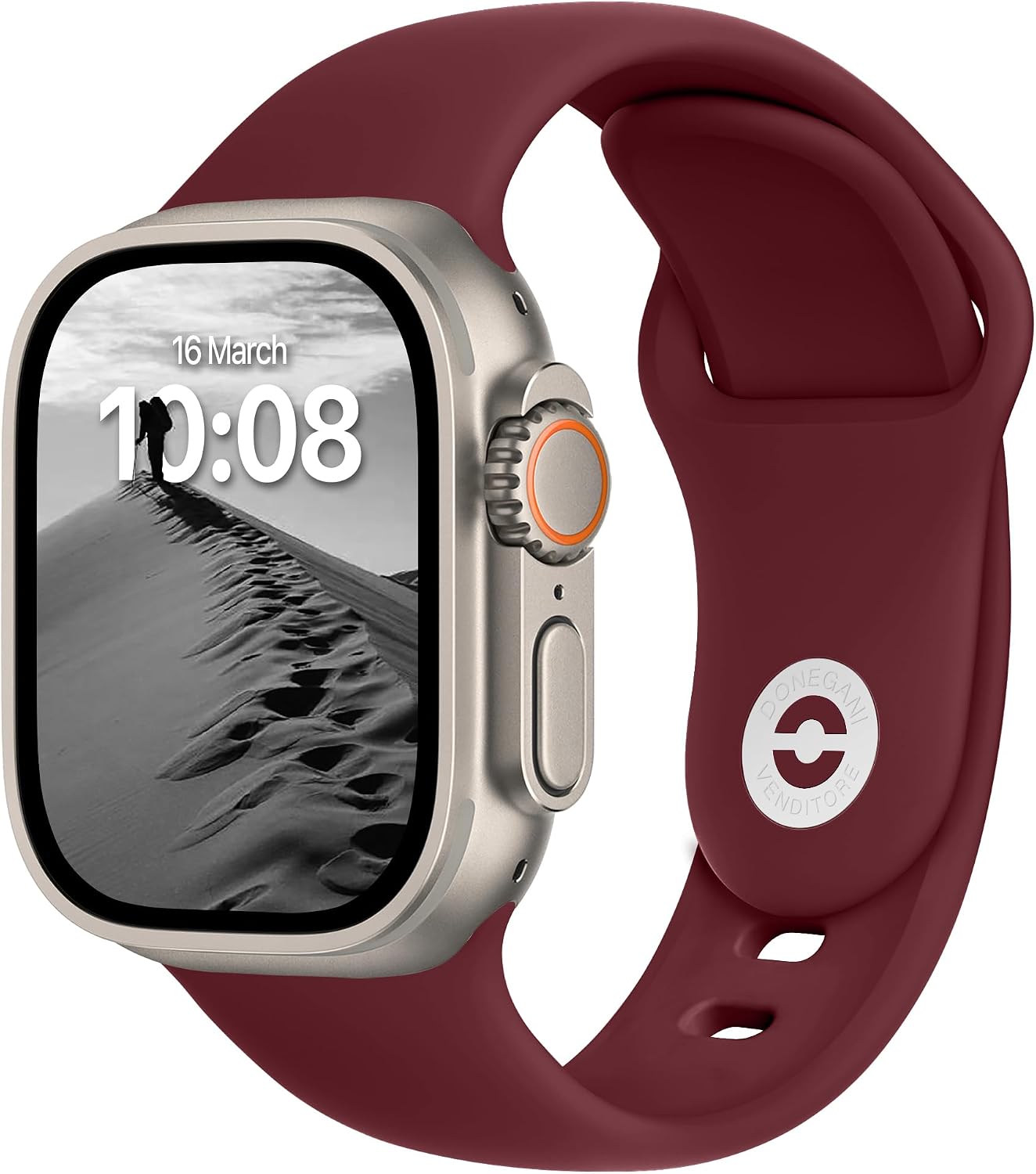 Detalle de DONEGANI Silicone Watch Strap for Apple Watch