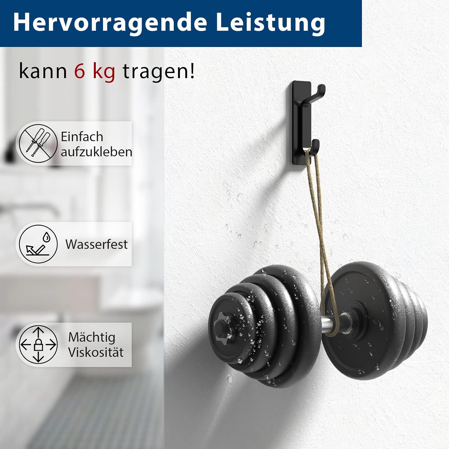 Detalle 2 de pickpiff Klebehaken Extra Stark