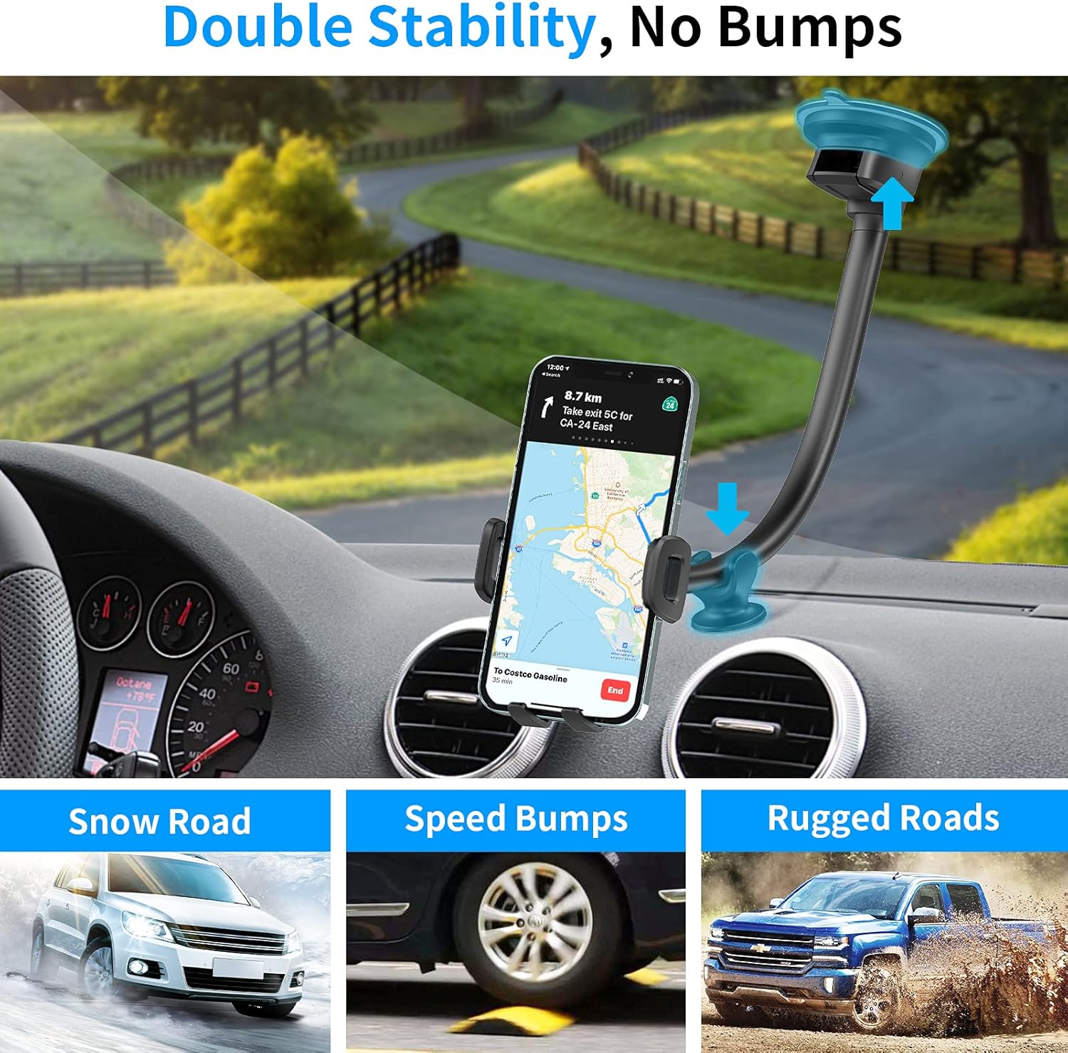 Thumbnail 1 de APPS2Car 14'' Gooseneck car phone holder
