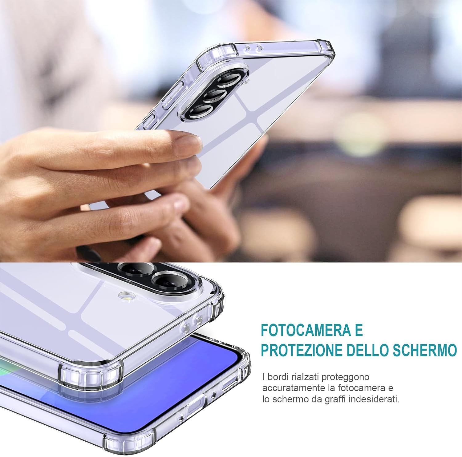 Thumbnail 1 de LeYi Cover per Samsung Galaxy A36 5G con 2 Vetri Temperati: Protezione Slim in TPU Gel