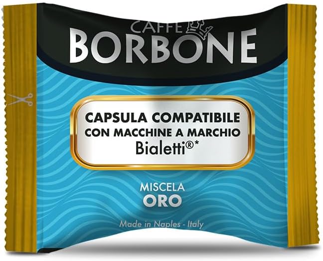 Detalle 2 de Caffè Borbone Gold Coffee Blend (Pack of 100) – Elite Espresso Pods for Bialetti Domestic Machines